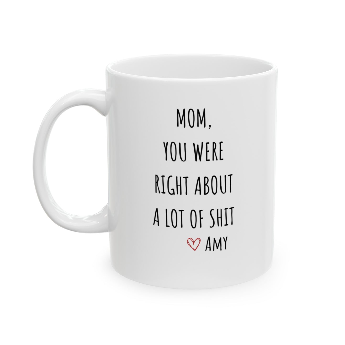 Mom, You Were Right Ceramic Mug, (11oz)
