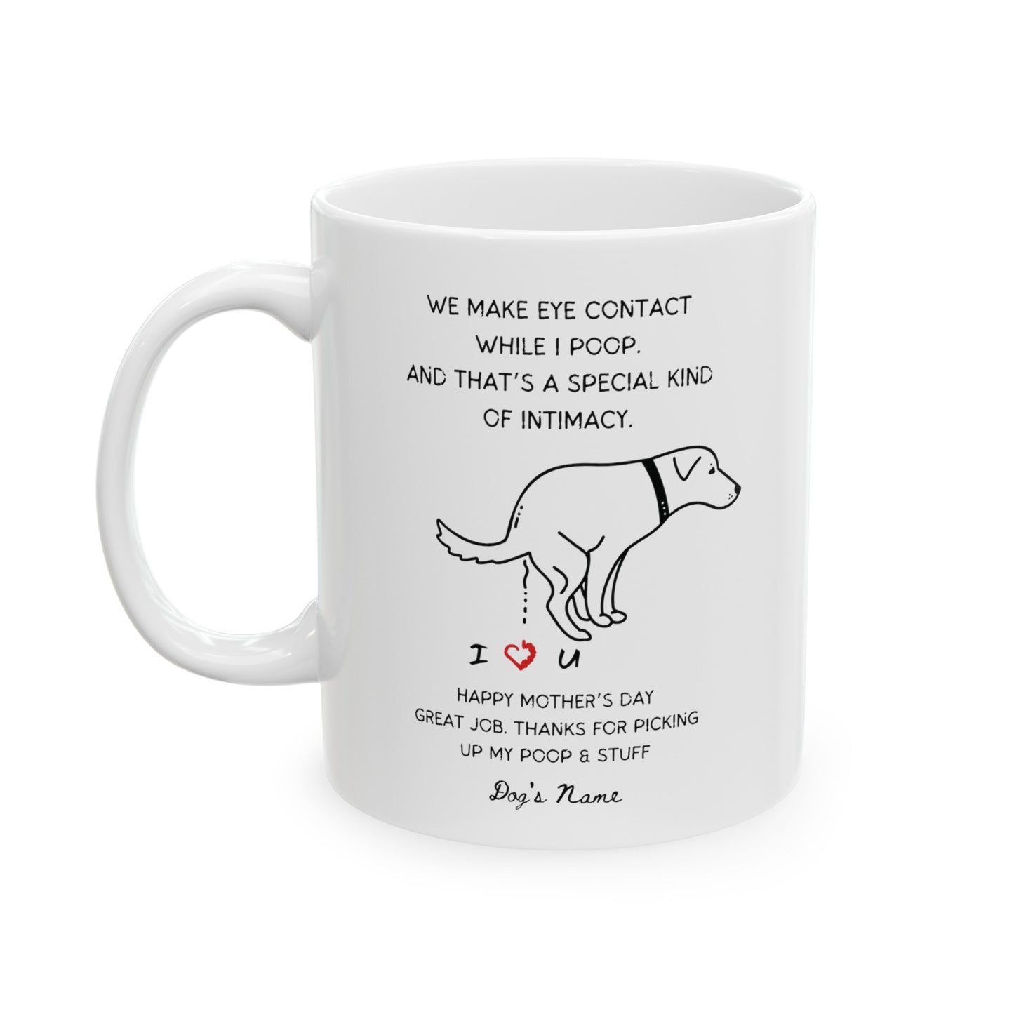 Best Dog Mom Ceramic Mug, (11oz)