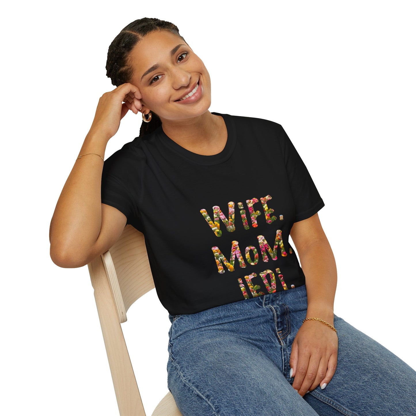 Wife. Mom. Jedi. T-Shirt