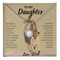 To My Daughter | Never Forget | Love knot Necklace