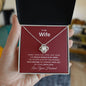 To My Wife, Love Your Husband Love Knot Necklace