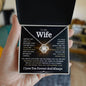 To My Wife | I Love You Forever And Always | Love Knot Necklace