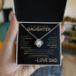 To My Beautiful Daughter | Remember | Love Knot Necklace