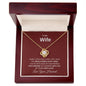 To My Wife, Love Your Husband Love Knot Necklace