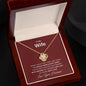 To My Wife, Love Your Husband Love Knot Necklace