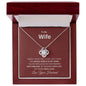 To My Wife, Love Your Husband Love Knot Necklace