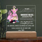 To My Daughter | Always Remember | Acrylic Square Plaque