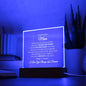 To My Amazing Mom | You are the World | Acrylic Plaque